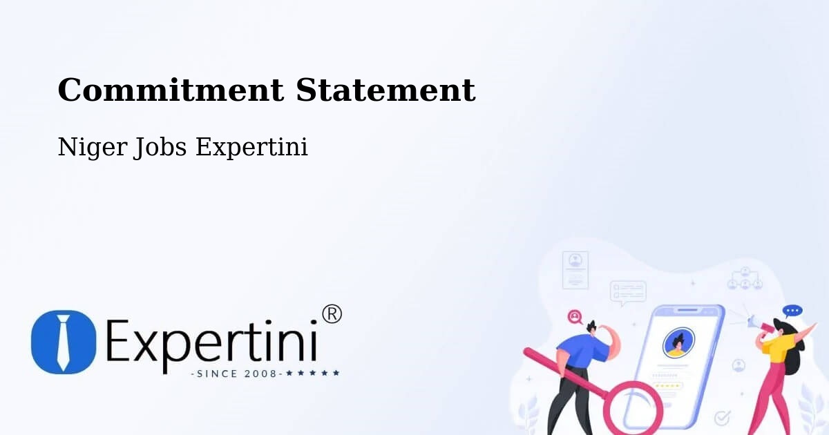 Corporate Commitment – Département De Diffa - Niger Jobs Expertini